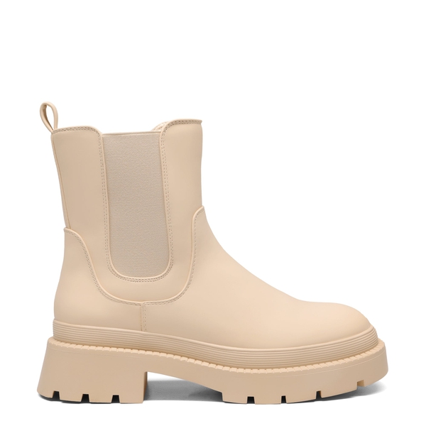 Chelsea Platform Booties - BEIGE WHITE - 2